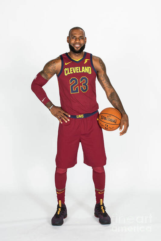 Lebron James Poster featuring the photograph Lebron James by Michael J. Lebrecht Ii