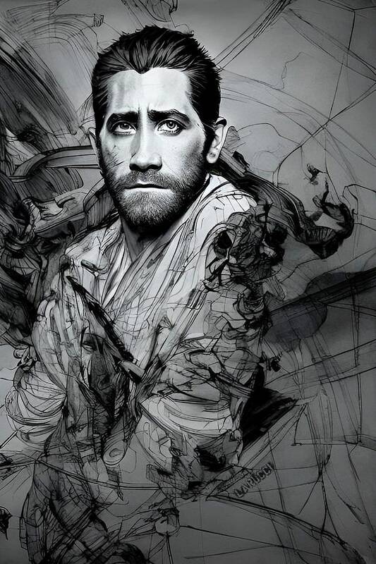 Jake Gyllenhaal Poster featuring the digital art Life - Jake Gyllenhaal by Fred Larucci