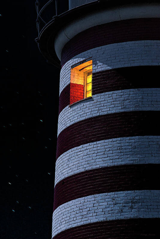 Lighthouse Poster featuring the photograph Light From Within by Marty Saccone