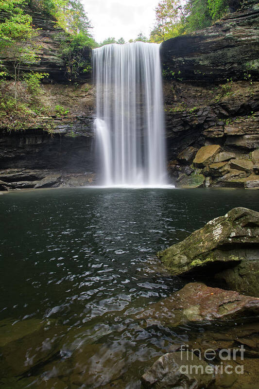 Greeter Falls Poster featuring the photograph Lower Greeter Falls 9 by Phil Perkins