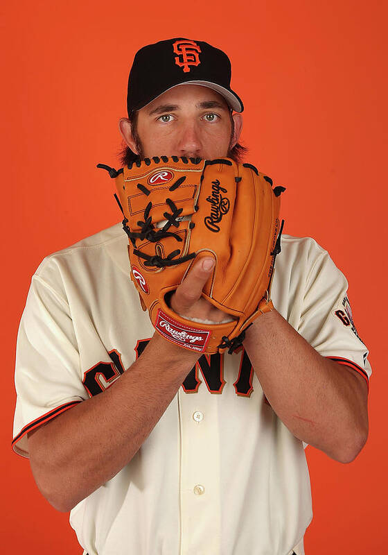 Media Day Poster featuring the photograph Madison Bumgarner by Christian Petersen