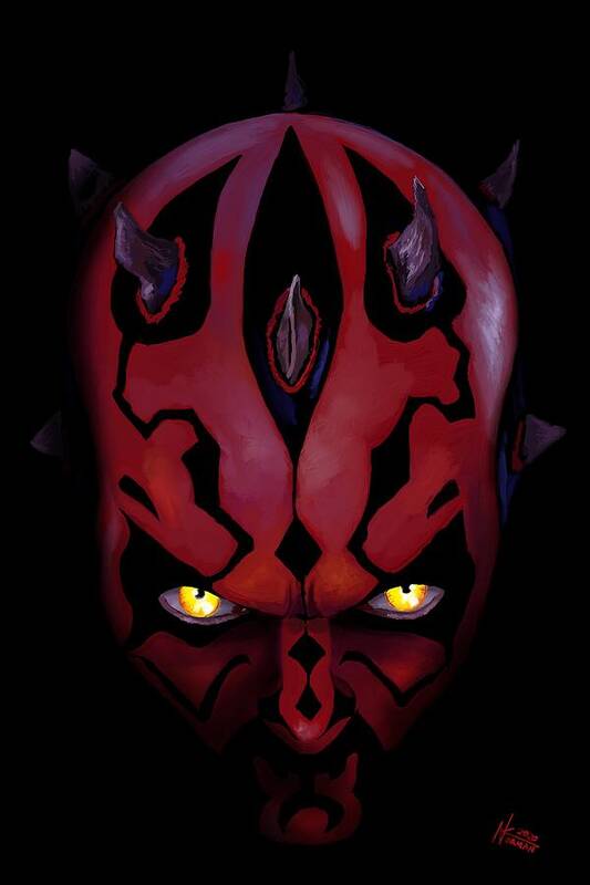 Star Poster featuring the digital art Maul by Norman Klein