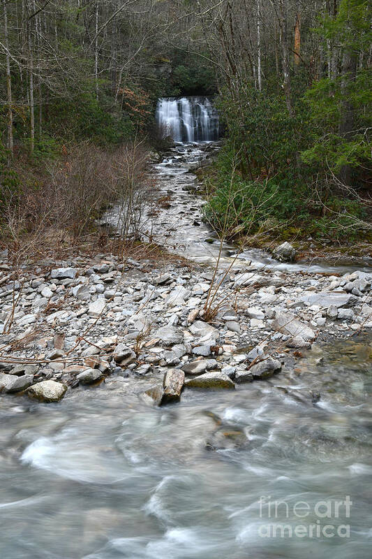 Smoky Mountains Poster featuring the photograph Meigs Falls On Little River 1 by Phil Perkins