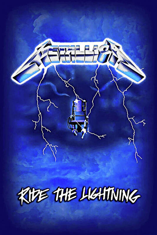 Metallica Ride the Lightning Art Print 1984 Thrash Metal Album