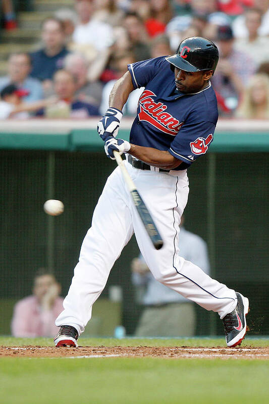 Michael Bourn Poster featuring the photograph Michael Bourn by David Maxwell