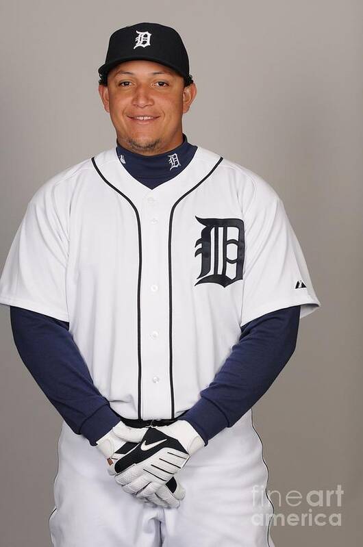 Media Day Poster featuring the photograph Miguel Cabrera by Tony Firriolo