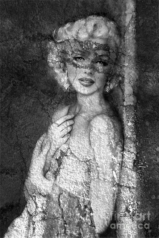 Diva Poster featuring the painting MM Venice blackandwhite by Theo Danella