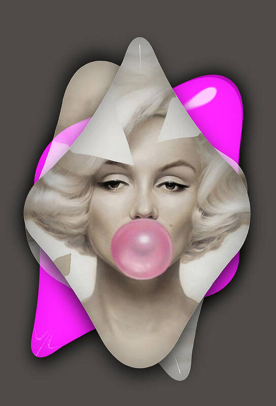 Marilyn Monroe Poster featuring the mixed media Monroe by Marvin Blaine