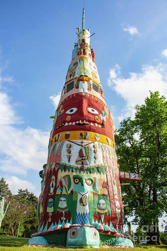 66. Americana Poster featuring the photograph Native American Totem Pole by Susan Vineyard
