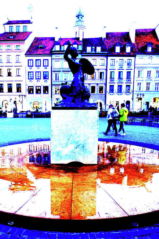 Old Town Poster featuring the photograph Old Town In Warsaw, Poland by John Siest