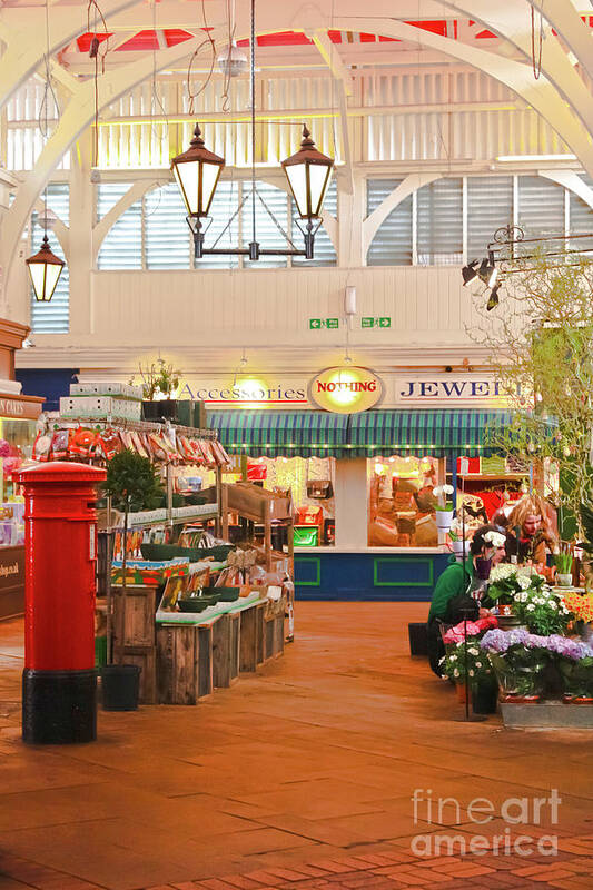 Oxford Poster featuring the photograph Oxford's Covered Market by Terri Waters