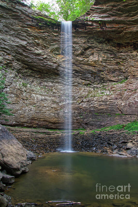 Tennessee Poster featuring the photograph Ozone Falls 24 by Phil Perkins