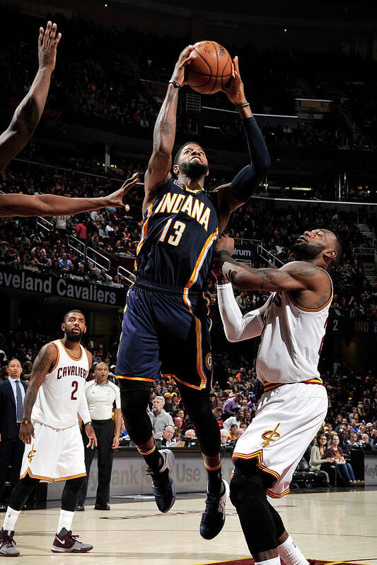 Paul George Poster featuring the photograph Paul George by David Liam Kyle