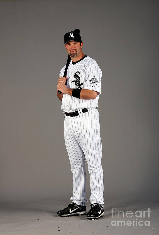 Media Day Poster featuring the photograph Paul Konerko by Otto Greule Jr