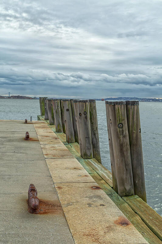 Peir Poster featuring the photograph Pier in late winter by Cate Franklyn
