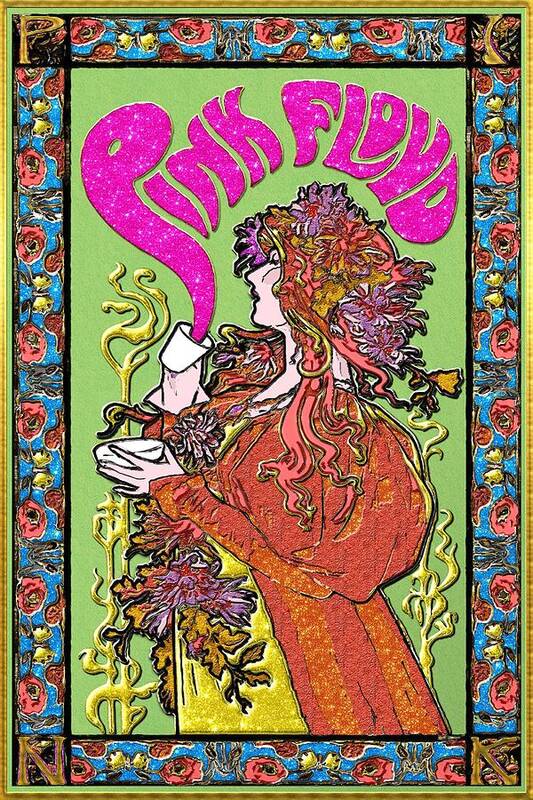 Pink Floyd Vintage Reimagined Rock Poster Art Poster by Jamel
