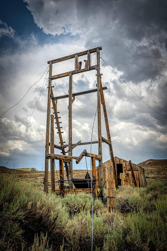 Bodie Poster featuring the photograph Played Out Vertical by Ron Long Ltd Photography