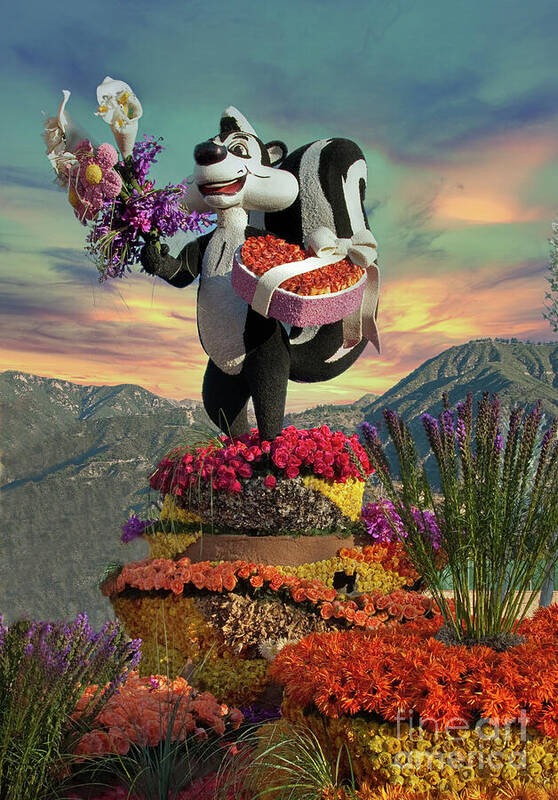 Pepé Le Pew Is An Animated Character From The Warner Bros. Looney Tunes. Pepé Is Constantly On The Quest For Love. However Poster featuring the photograph Please Be My Valentine by David Zanzinger