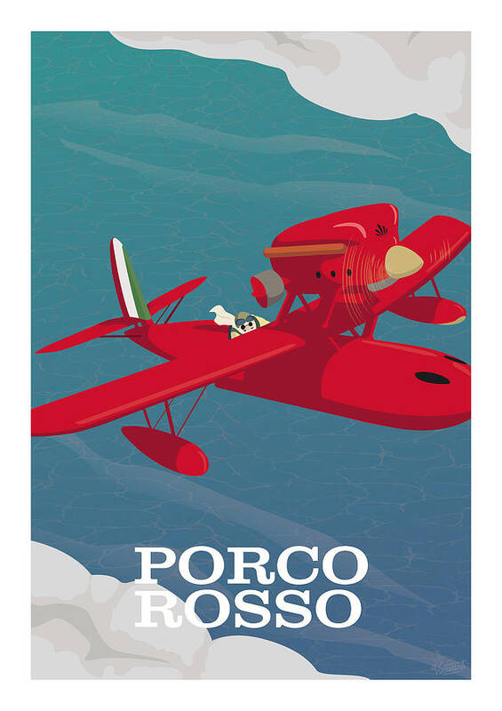 Porco Rosso #1 Poster by Vouvart - Fine Art America