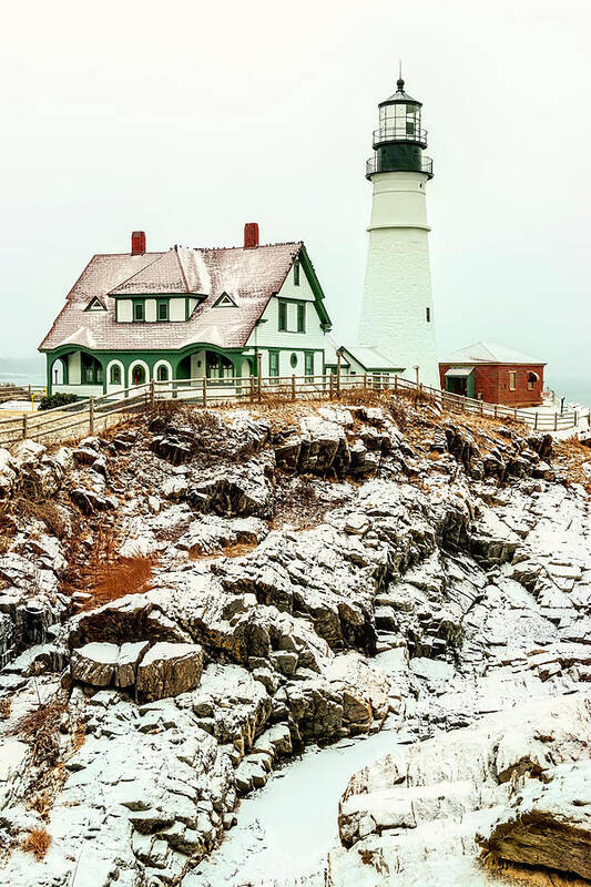 Lighthouse Poster featuring the photograph Portland Head by Dan McGeorge