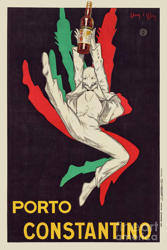 Porto Poster featuring the drawing Porto Constantino Vintage Poster 1928 by Vintage Treasure