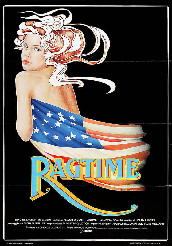 Ragtime Poster featuring the mixed media ''Ragtime'', 1981 by Movie World Posters