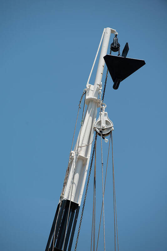 Boat Poster featuring the photograph Rigging for Shrimp by Dennis Dame