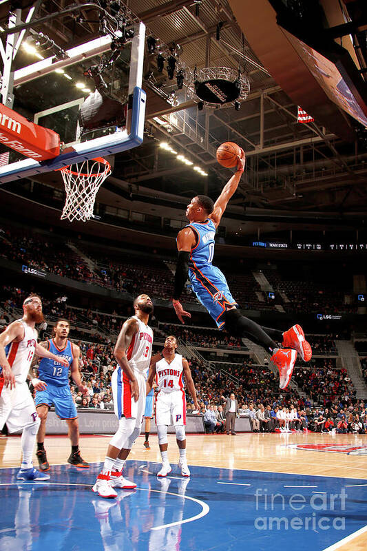 Russell Westbrook Poster featuring the photograph Russell Westbrook by Brian Sevald