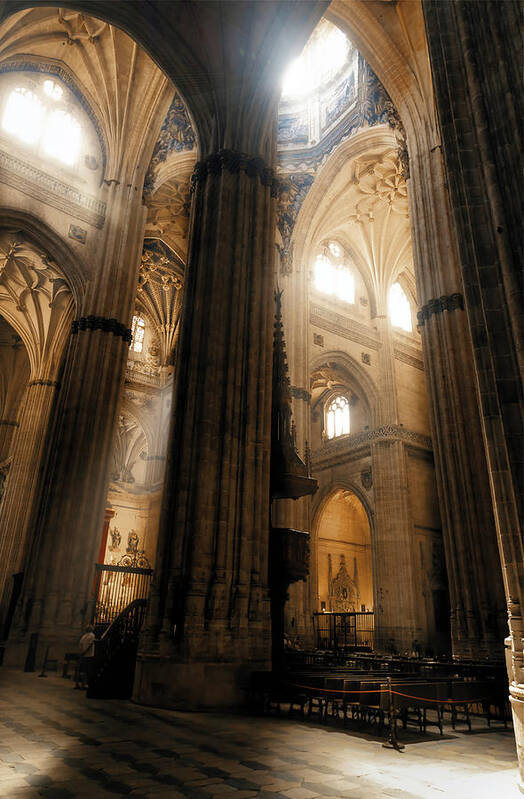 Salamanca Poster featuring the photograph Salamanca New Cathedral by Micah Offman