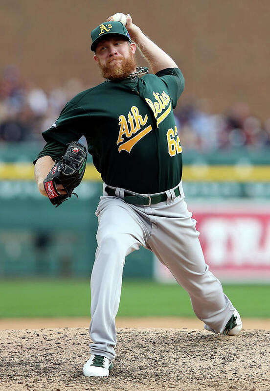 American League Baseball Poster featuring the photograph Sean Doolittle by Leon Halip