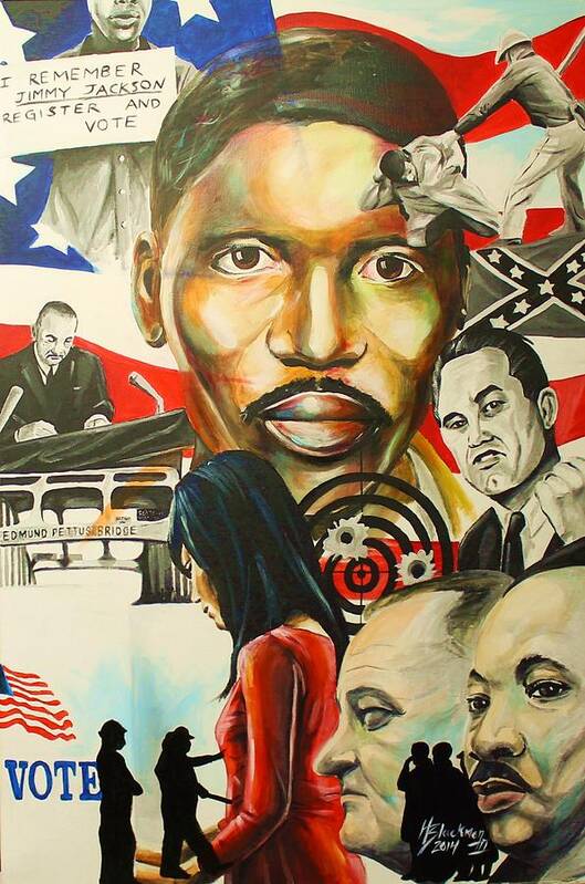 Black Art Poster featuring the painting Selma by Henry Blackmon