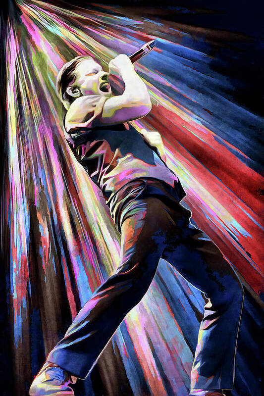 Shinedown Poster featuring the mixed media Shinedown Brent Smith Art Hope by The Rocker Chic