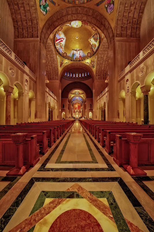 Roman Catholic Poster featuring the photograph Shrine Of The Immaculate Conception by Susan Candelario