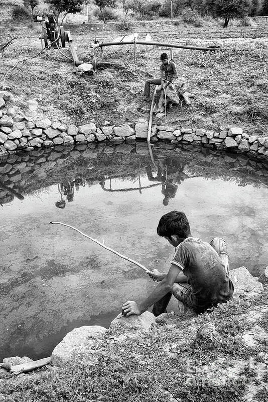 India Poster featuring the photograph Simply Fishing by Tim Gainey
