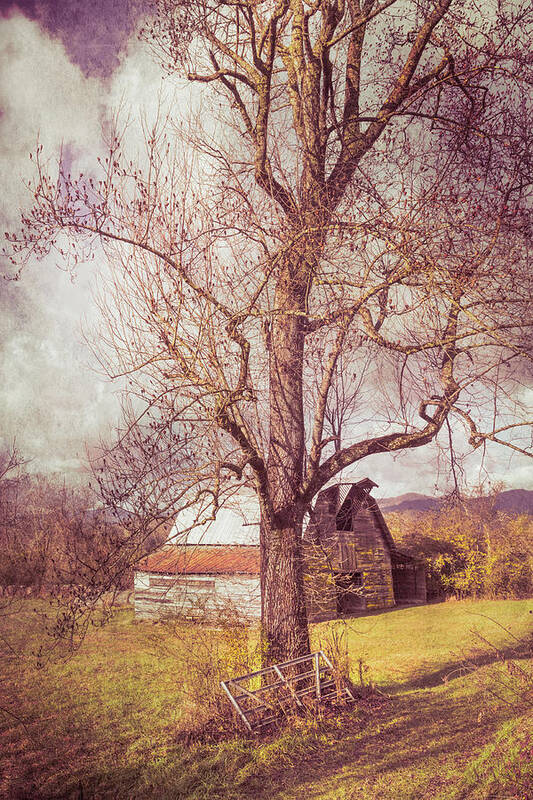Andrews Poster featuring the photograph Smoky Mountain Vintage Country Barn II by Debra and Dave Vanderlaan