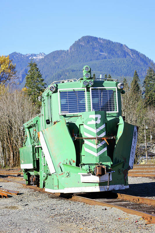 Engine Poster featuring the photograph Snow removal engine in Gold Bar Washington by Jeff Swan