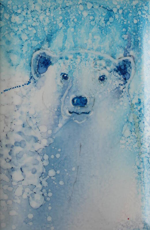 Polar Bear Poster featuring the painting Snowbound by Ruth Kamenev