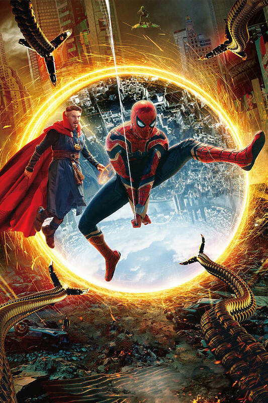 Spider-Man No Way Home Movie Poster Glossy Print Photo Wall Art