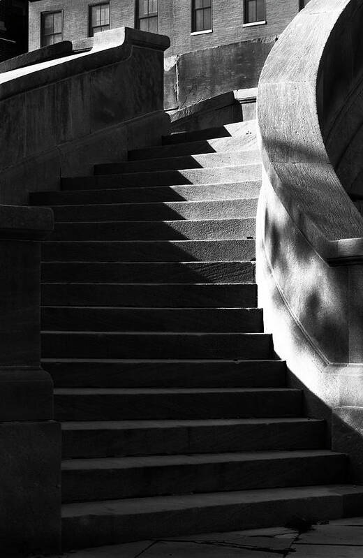 Architecture Poster featuring the photograph Spiral stairs and shadows by Charles Floyd