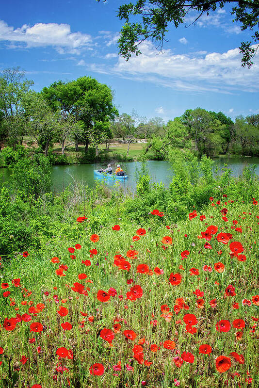 Texas Hill Country Poster featuring the photograph Spring Fishing by Lynn Bauer