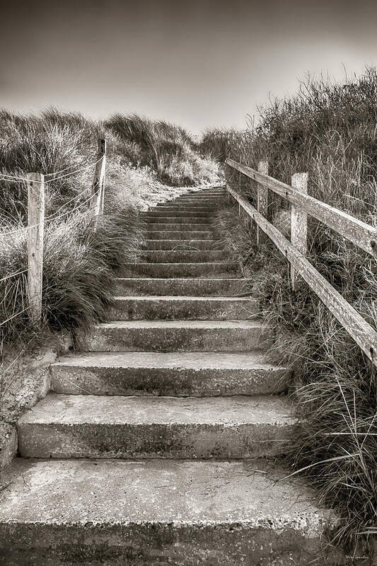 Stairway Poster featuring the photograph Stairway to Beach by Wim Lanclus