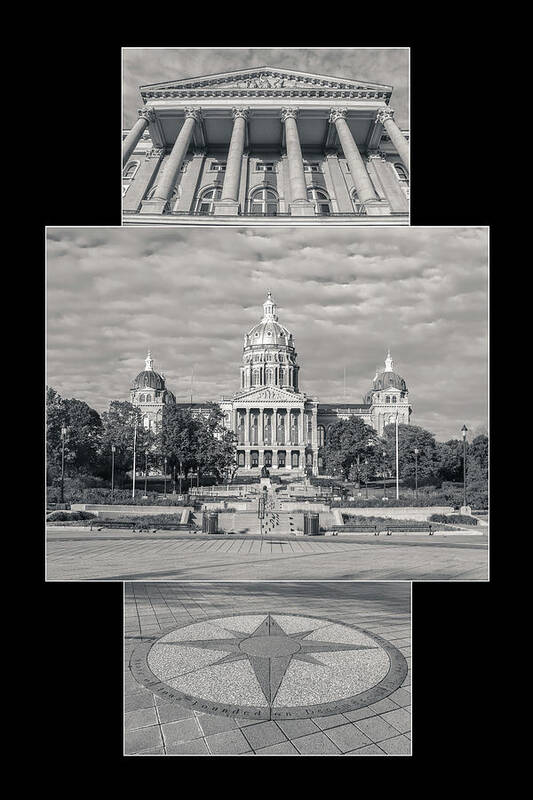 State Poster featuring the photograph State Capitol Des Moines Iowa by Darrell Foster