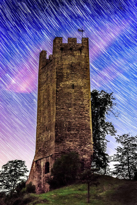 Star Poster featuring the photograph Tautenburg Star Trails by Ryan Ketterer