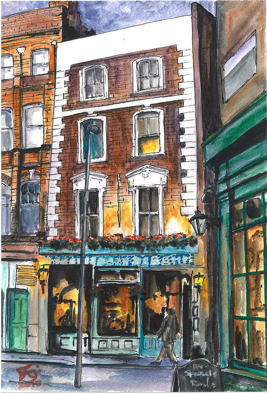  Poster featuring the painting The Enterprise, Red Lion St, London, UK by Francisco Gutierrez