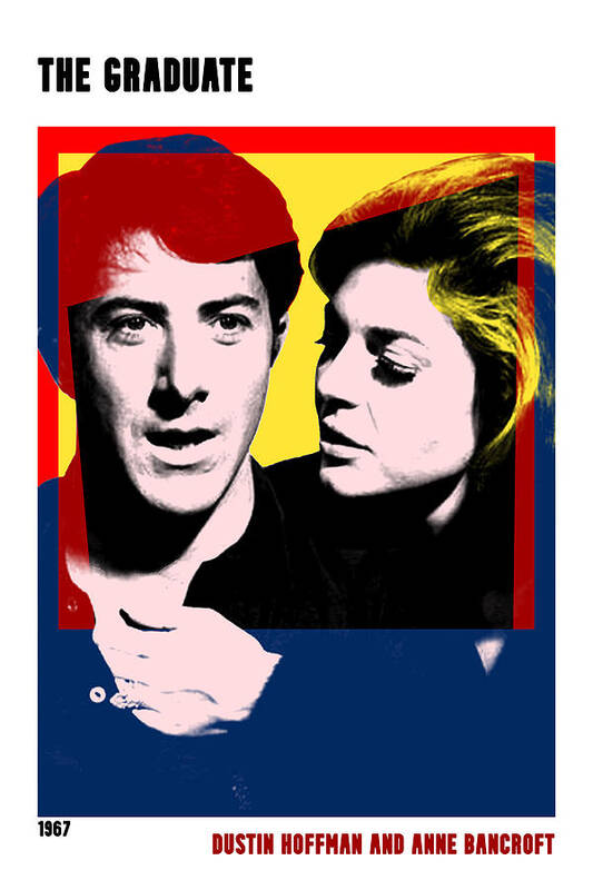 Synopsis Poster featuring the mixed media ''The Graduate'', 1967, movie poster, wiith synopsis by Movie World Posters