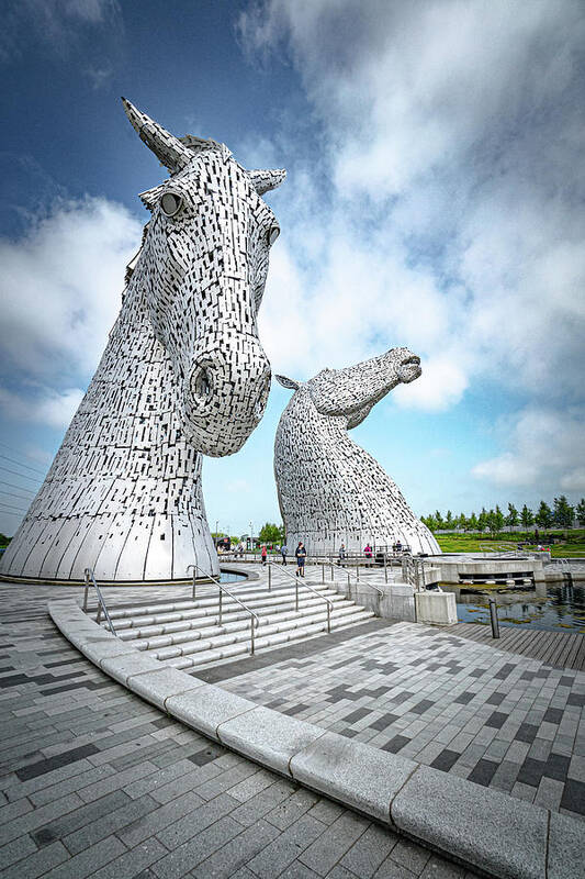 Scotland Poster featuring the photograph The Kelpies by Janis Knight