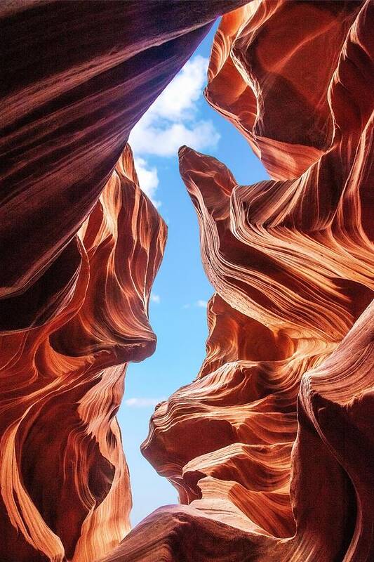 Antelope Canyon Poster featuring the photograph The Sea Unicorn by Bradley Morris