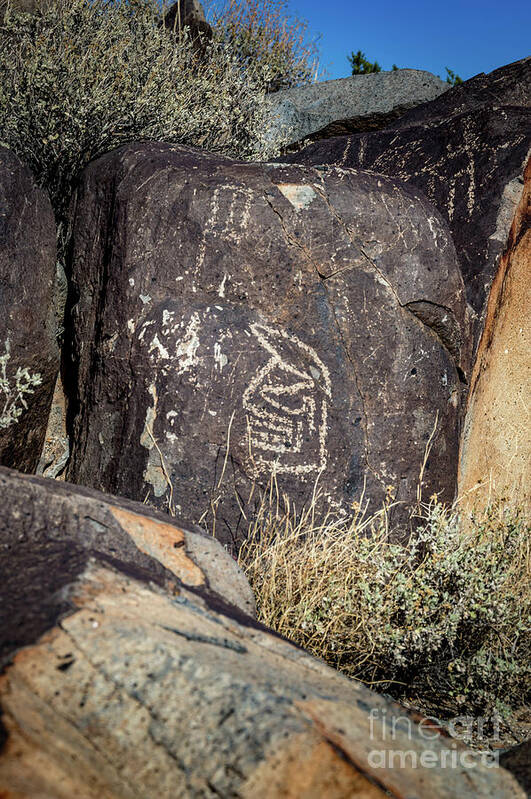 Ancient Poster featuring the photograph Three Rivers Petroglyphs #33 by Blake Webster