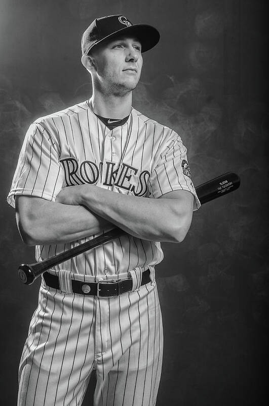 Media Day Poster featuring the photograph Troy Tulowitzki by Rob Tringali
