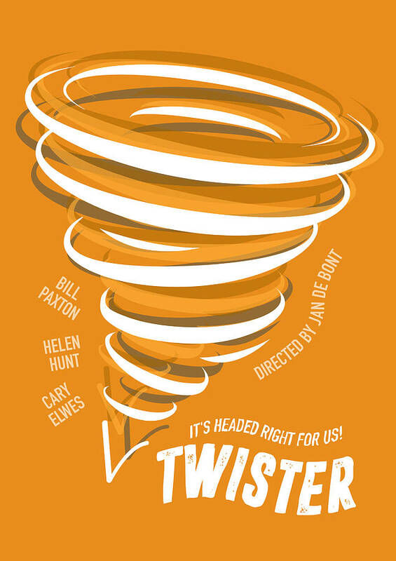 Movie Poster Poster featuring the digital art Twister - Alternative Movie Poster by Movie Poster Boy